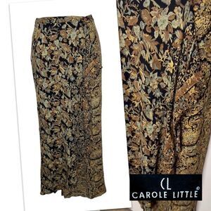 Carole Little Tapestry Print Wrap Skirt